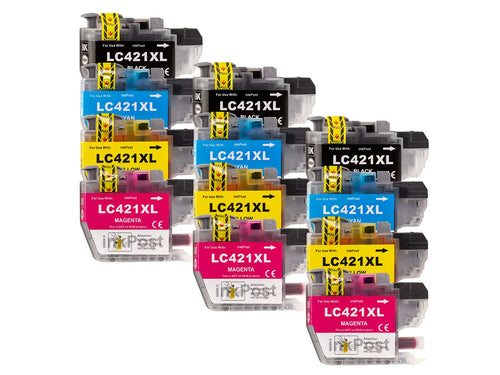 Compatible LC421XL Brother Ink Cartridges – 3 Multipacks