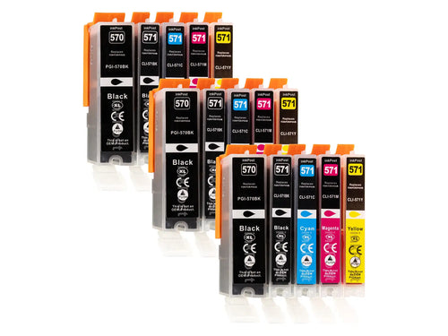 Compatible PGI-570/CLI-571XL Canon Ink Cartridges – 3 Multipacks