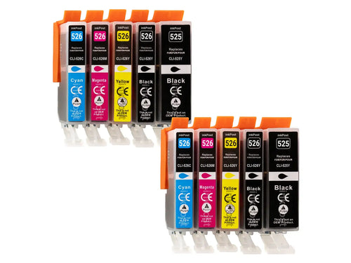 Compatible PGI-525/CLI-526XL Canon Ink Cartridges – 2 Multipacks