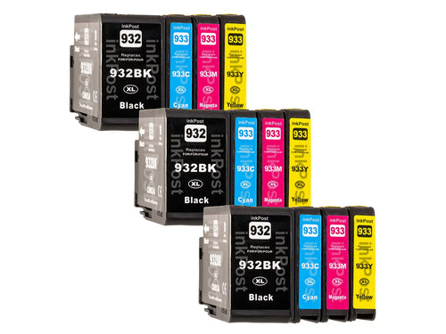 Compatible 932XL/933XL HP Ink Cartridges – 3 Multipacks