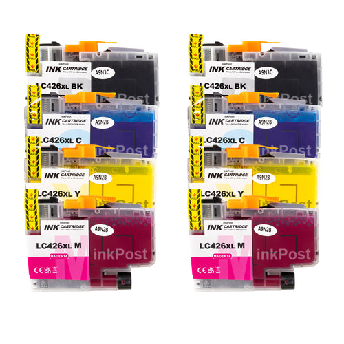 Compatible LC426XL Brother Ink Cartridges – 2 Multipacks