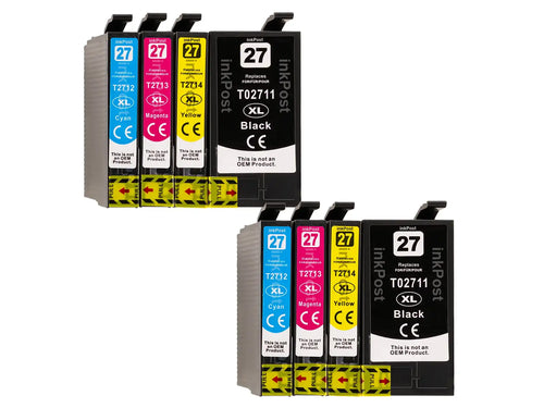 Compatible 27XL Epson Ink Cartridges – 2 Multipacks