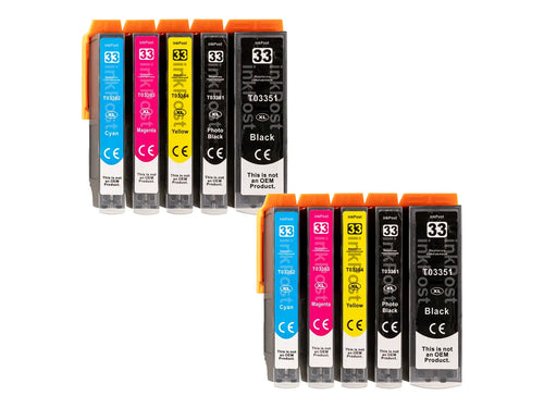Compatible 33XL Epson Ink Cartridges – 2 Multipacks