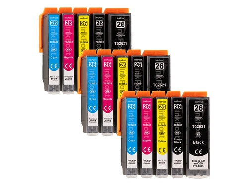Compatible 26XL Epson Ink Cartridges – 3 Multipacks