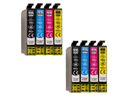 Compatible 604XL Epson Ink Cartridges – 2 Multipacks